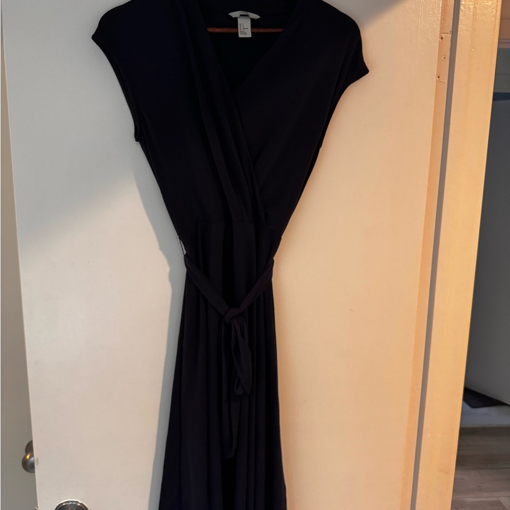 Elegant Black Wrap Dress